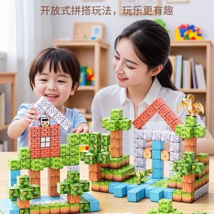 Children's Day My Magnetic World Blocks Magnetic Magnet Building Blocks Boys Building Full Set of Educational Toys 61
