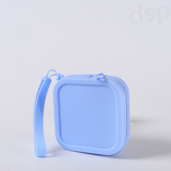Handheld solid color cosmetic bag for traveling