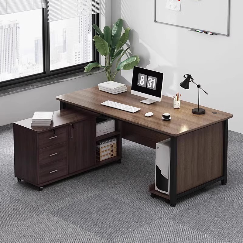 Mesa de esquina simple mesa de oficina moderna mesa de escritorio mesa de computadora de escritorio mesa de jefe simple