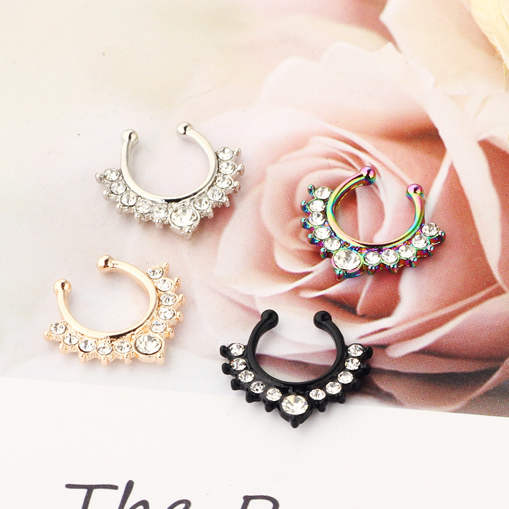 Labret piercing jewelry detail image