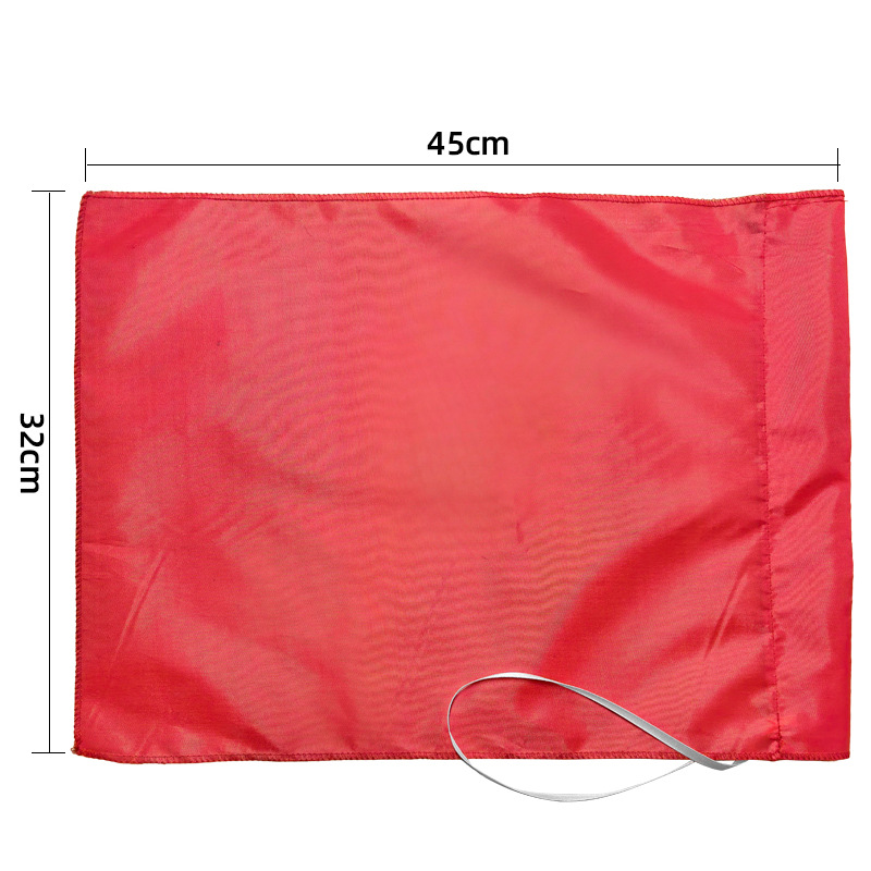 Red square flag [with rope]