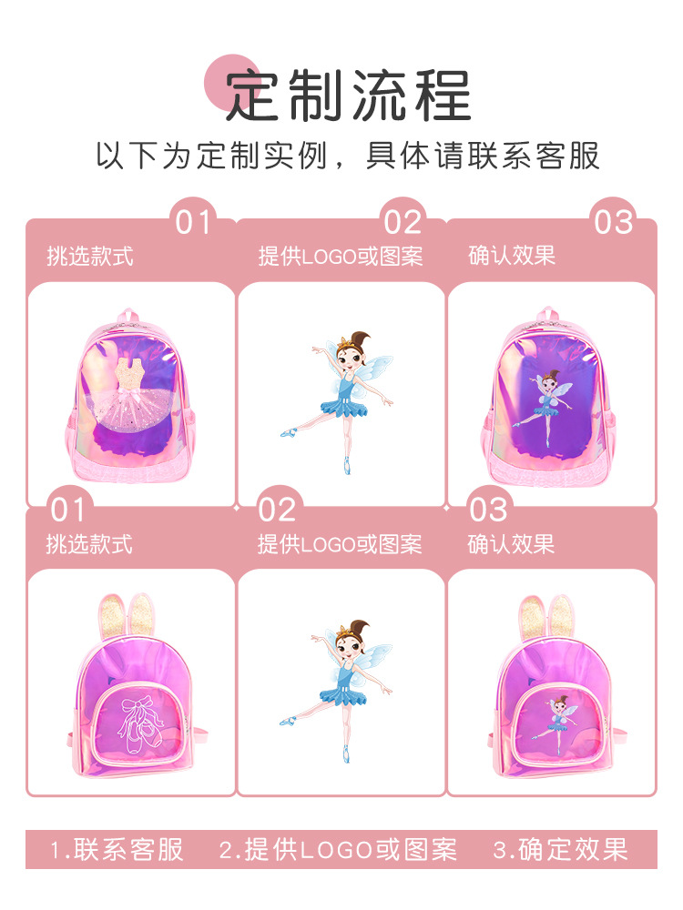 Mochila de Danza y Ballet para Niñas Gran Capacidad para Ballet