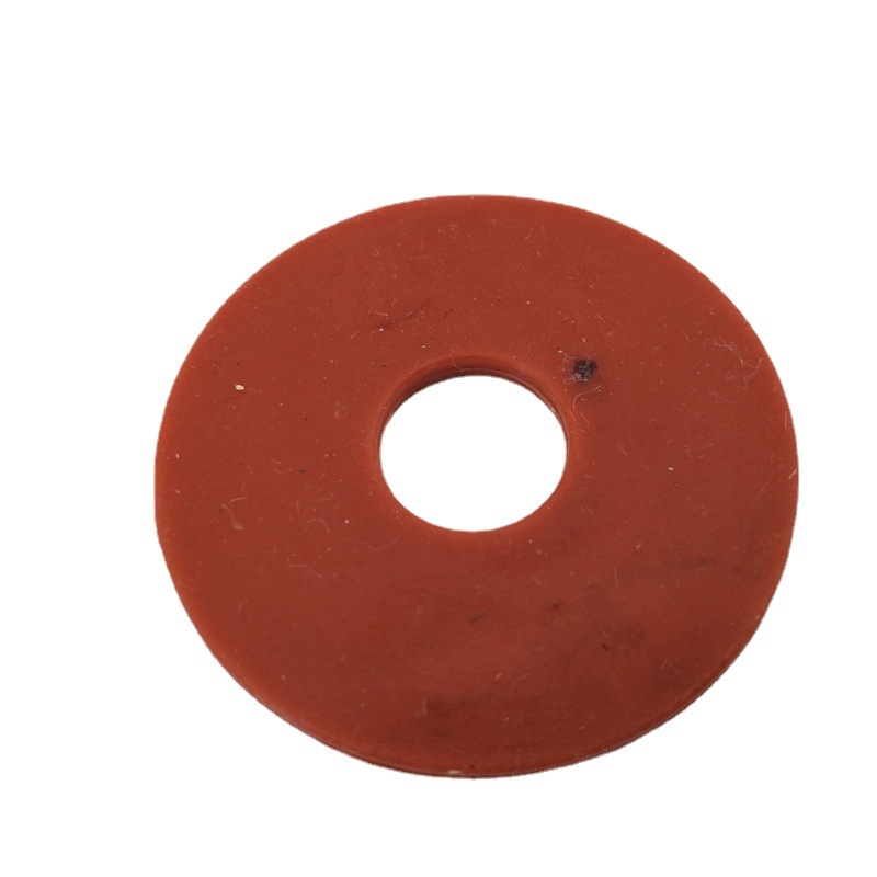 供应红色防水密封硅胶平垫圈、防滑胶垫平垫圈 可定