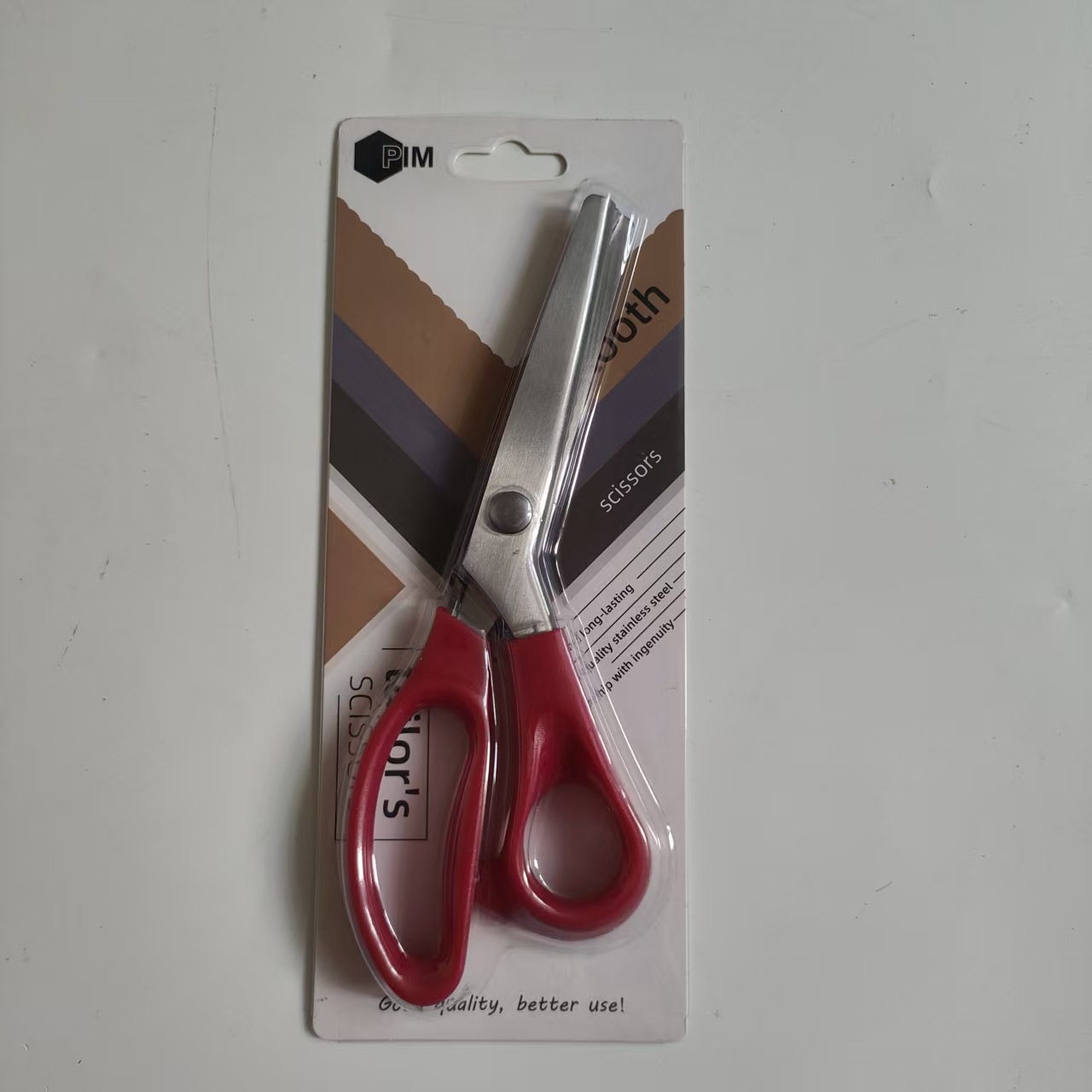 Tijeras de Dientes para Costura de Acero Inoxidable Zigzag para Costura y Tela