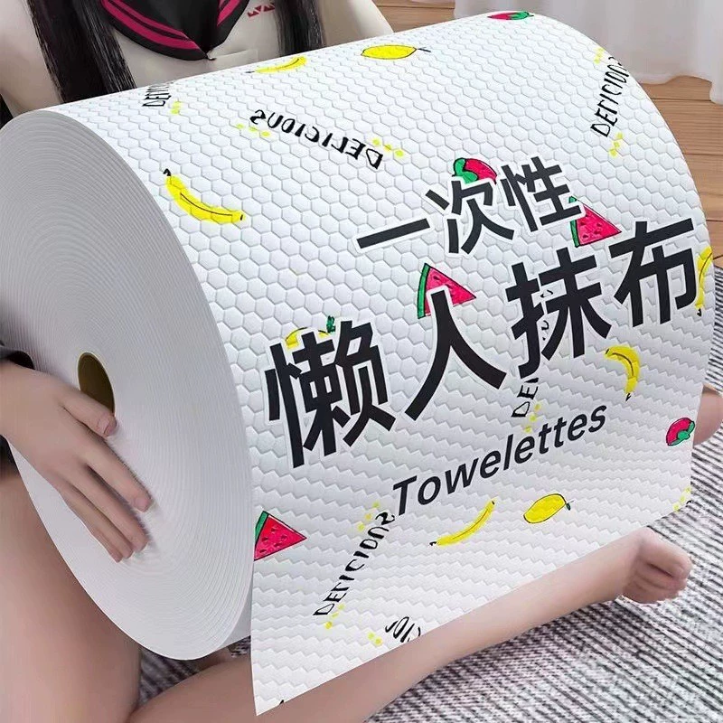 Ленивая тряпка для влажной и сухой уборки дома, кухонная бумага, специальная бумага, одноразовая тряпка для мытья посуды, впитывает воду и не прилипает к маслу.
