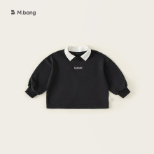 宥宝童装儿童春装翻领卫衣春季中小童女宝宝上衣女童长袖POLO衫