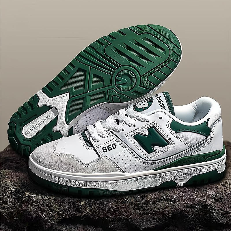 Putian pure original nb550 series men's and women's sports shoes, casual versatile breathable non-slip wear-resistant green basketball sneakers