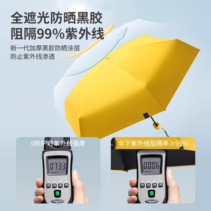 ポケット日焼け止め日傘女性の抗 UV サンシェード傘兼用ミニポータブル超軽量 50% off 傘厚み|undefined