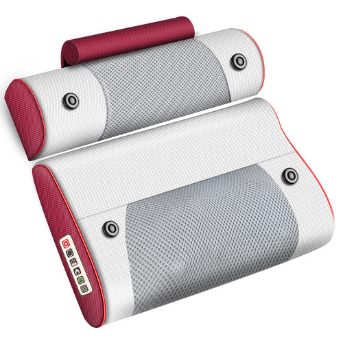 Multifunctional cervical spine massager neck shoulder waist massage moxibustion hot compress massage pillow home full body electric massager