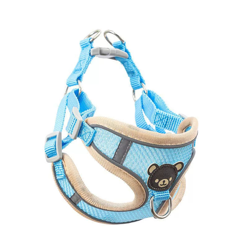 Маленькая дышащая шлейка для собак маленького и среднего размера, жилет для прогулок с собакой, жилет с цепочкой для щенка бишон, стильный жилет