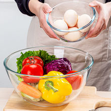 缽缽雞盆透明玻璃碗家用沙拉碗大號烤箱烘焙耐熱高溫打蛋和面代發