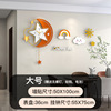 Wall modern and minimalistic decorations for living room, fashionable creative pocket watch, light luxury style, internet celebrity