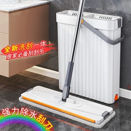 拖把、拖布桶;收纳架;平板拖把