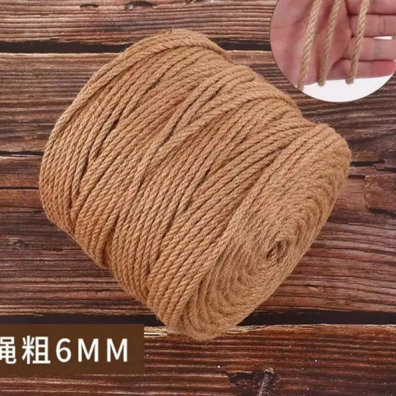 고급 황마 [6mm/ 50m ] 글루스틱 포함