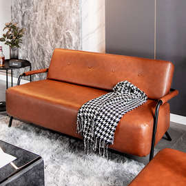 .沙发小户型北欧简约现代简易日式出租房网红单艺客厅双人沙
