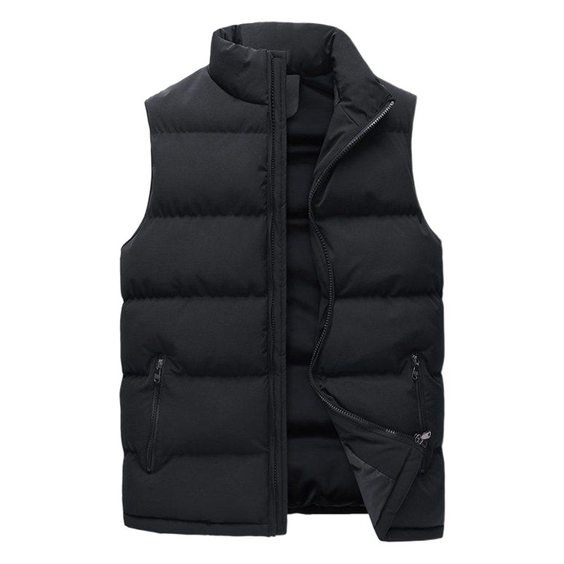 2020 abrigo de hombre engrosado Chaleco de algodón cálido para hombre Otoño e Invierno casual más tamaño chaleco sin mangas de algodón acolchado abrigo chaleco