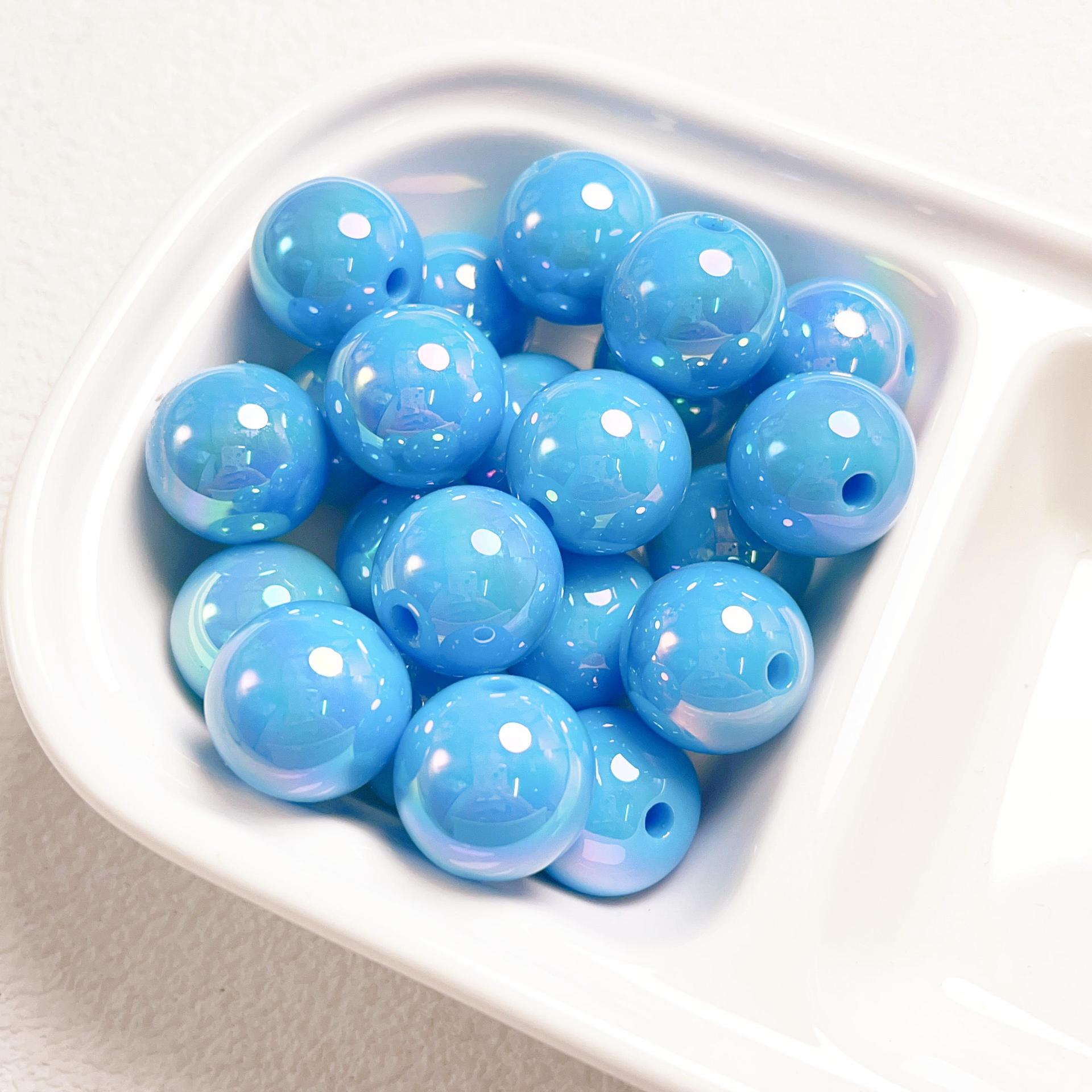 23g Weight Beads Jewelry Making Type DIY Jewelry Accessories Classification 10 PCS/Package Quantity Acrylic Material Ball Pattern Plating Design Simple Style Style 10 PCS/Package Arylic Ball DIY Jewelry Accessories Beads 15