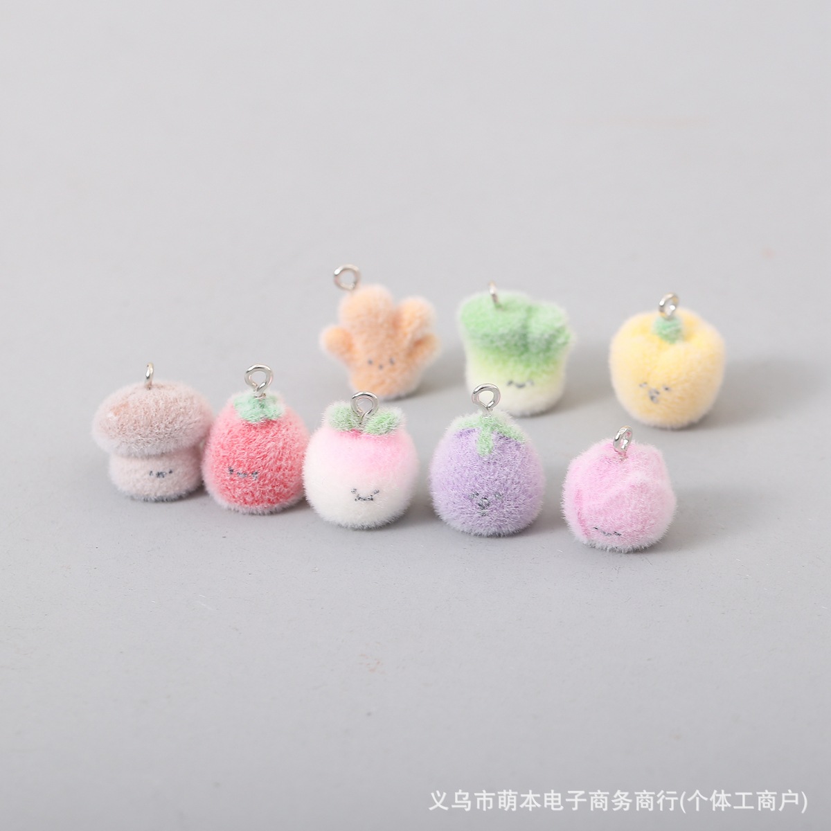Resin Flocking Small Pendants, Simulated Fruit And Vegetable Pendants,...