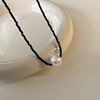Quality organic agate small design necklace from pearl, advanced chain for key bag , high-quality style