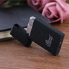 Creative red flame, windproof and inflatable metal lighter wholesale 235-3