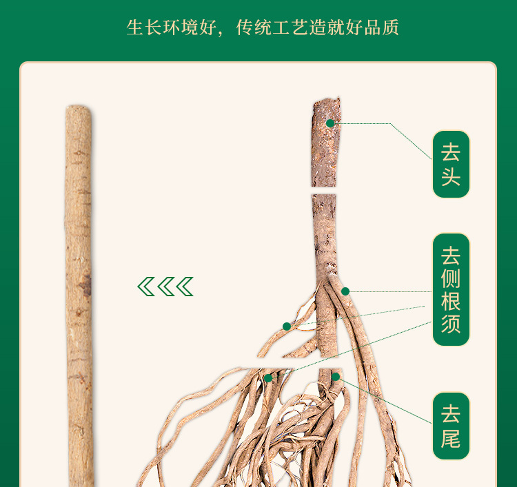 Dried Astragalus Root Slices Huang Qi 500g Large Cut Pieces for Decoction Soup and Tea specifications