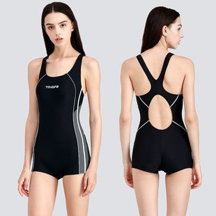 Yingfa Professional Swimsuit Women's Conservative Conjoined Flat Angle Slim Belly Covering Small Chest Gathering Sexy plus size Sports Swimming Kongming
