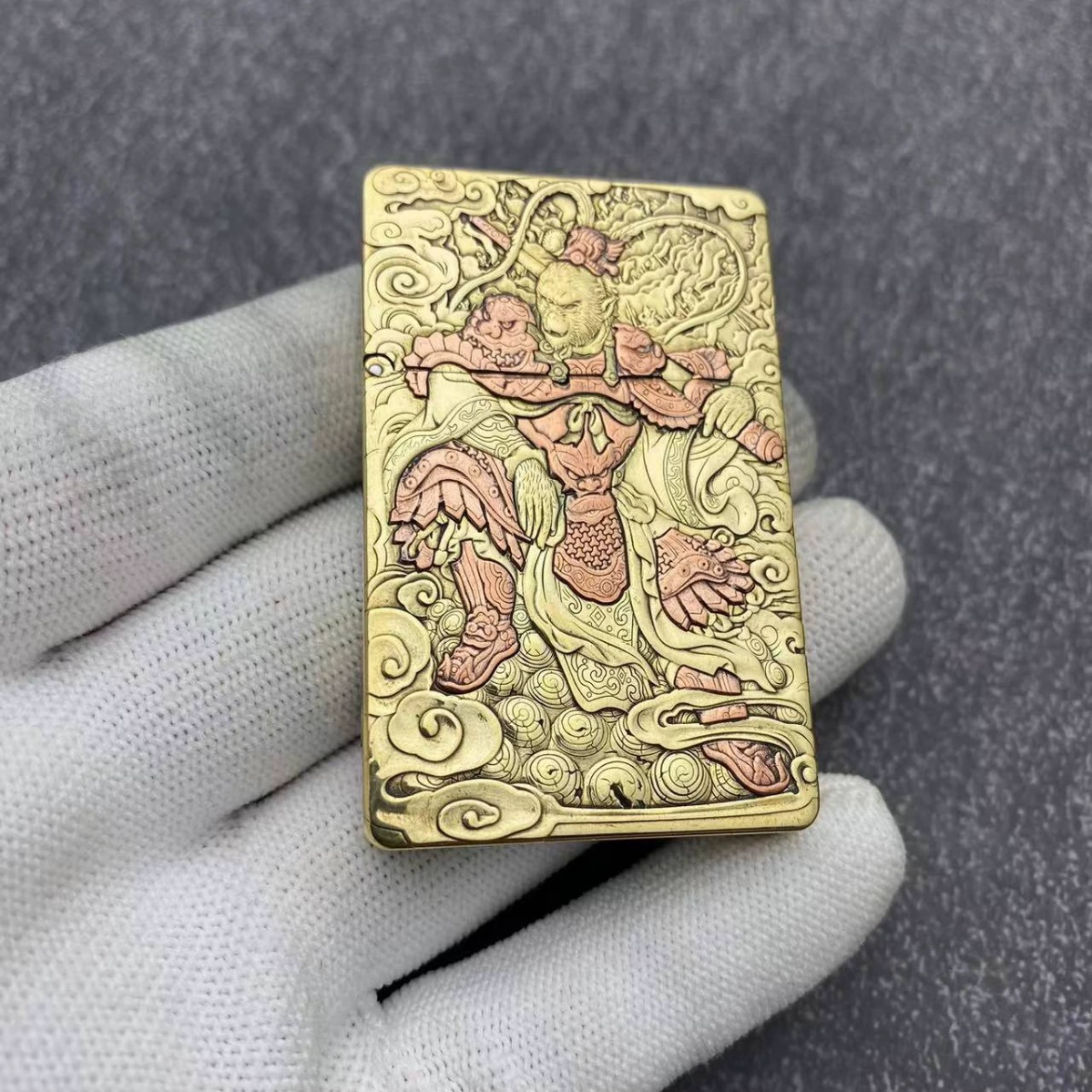 ZORRO керосиновая зажигалка Zoro латунная zl8 ультратонкая мелкая тяжелая броня