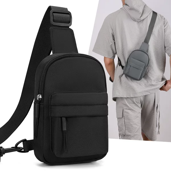 Cross-Border Fashion Multifunctional Men's Chest Bag Trendy Japanese-Style Simple Shoulder Bag Casual Sports Crossbody Bag Travel Small Bag