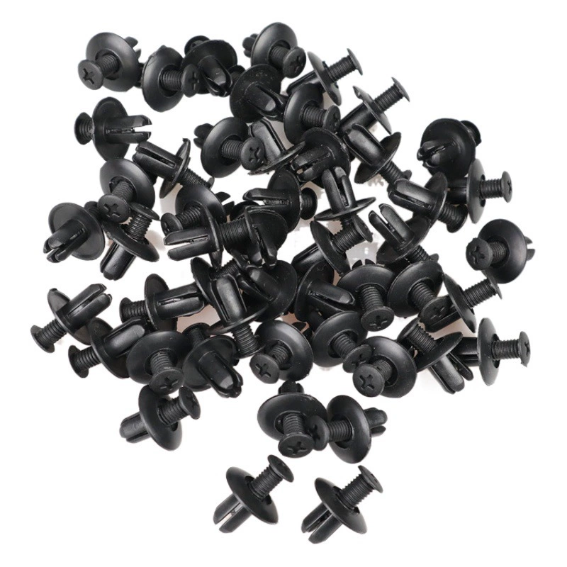 Пряжка накладки на крыло автомобиля, пластиковый зажим на крыло, расширительный винт, универсальная пряжка с сквозным гвоздем, 8 мм