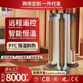 跨境取暖器立式加热器摇头遥控定时暖风机恒温速热热风PTC电暖器