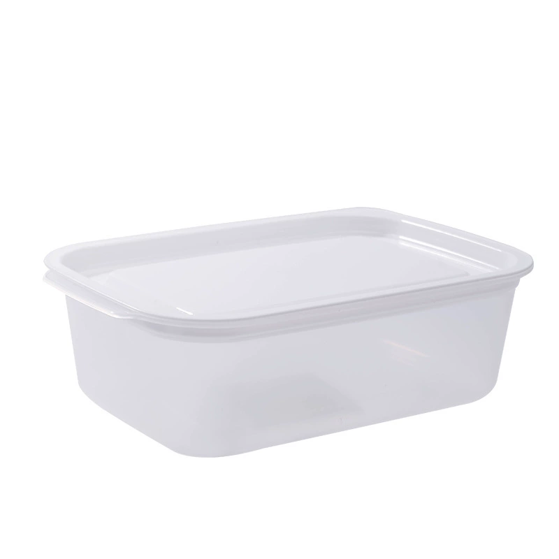 Storage box refrigerator container, PP plastic, stackable transparent, sizes small/medium/large/set
