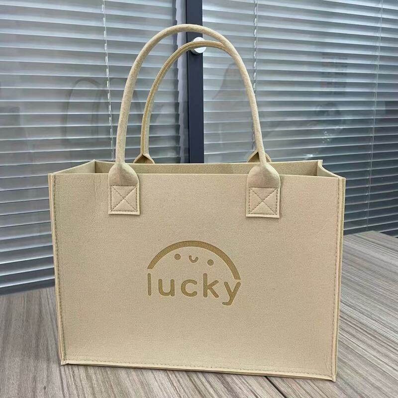 中秋银行保险礼品袋手提袋企业创意托特包广告宣传毛毡包批发定制|undefined