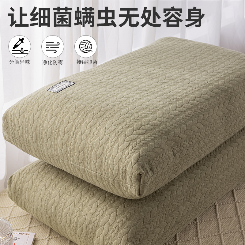 almohada de columna cervical no colapsada, almohada de núcleo bajo y alto para dormitorio de un par de estudiantes para dormir en casa