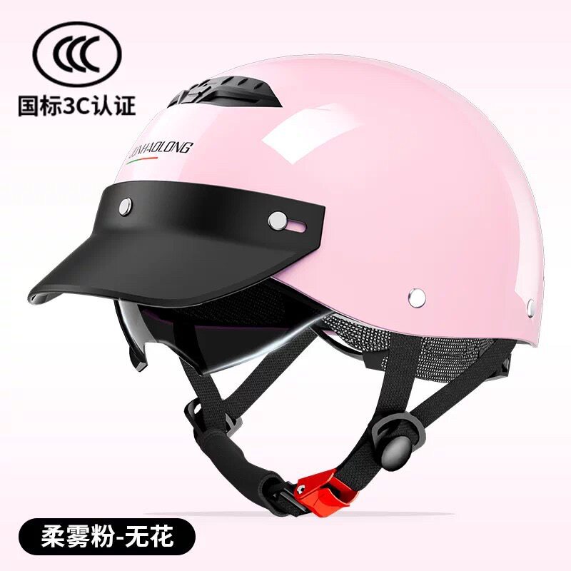 New certified electric vehicle helmet for men and women, does not press on hair, summer sun protection, motorcycle half helmet, safety helmet