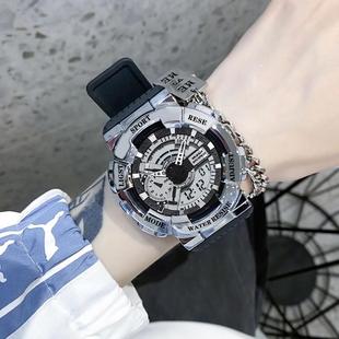 Foreign trade watch multi-functional electronic watch men's Korean ins college style men's and women's waterproof sports watch for junior high school students