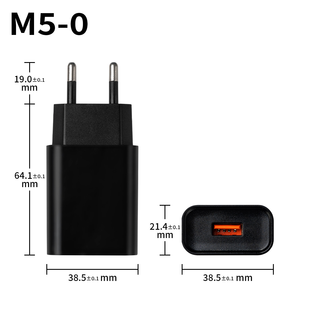 5V1A 5V2A 大米美规英规充电器手机USB适用C口手机充电器成品厂家