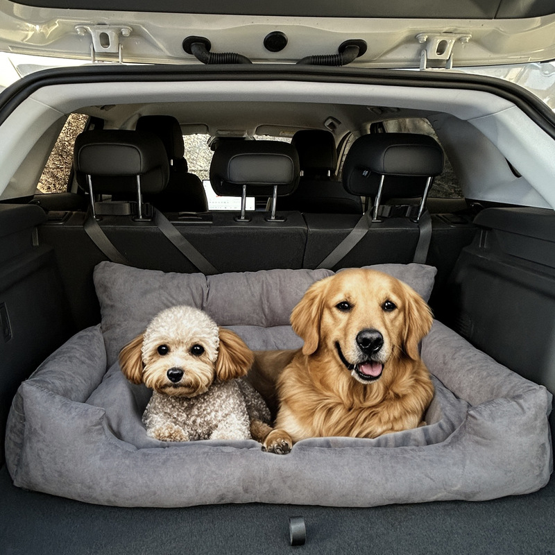 越境してよく売れているペットの犬の巣のソファーの大型の犬の後ろの車は安全なシートのペットの巣のマットの現物で代行します。|undefined