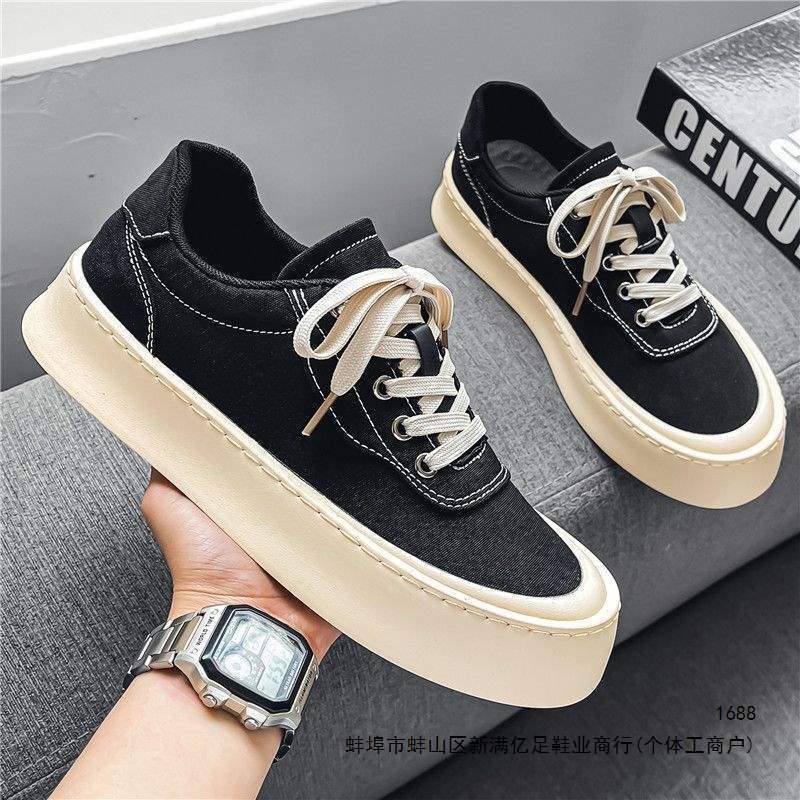 Men's Shoes for Spring and Autumn, Breathable and Versatile, Classic Work and Casual Canvas Shoes, Soft-Soled Flat Sneakers W6126 Men's Shoes for Spring and Autumn, Breathable and Versatile, Classic Work and Casual Canvas Shoes, Soft-Soled Flat Sneakers W6126