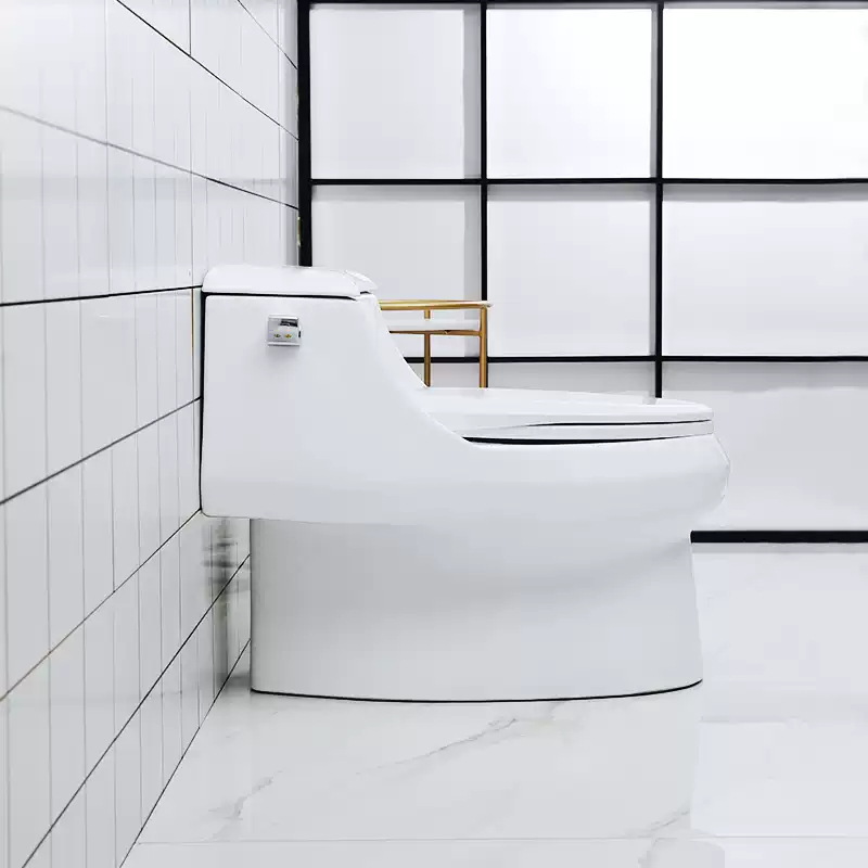 inodoro de gran impulso ciclón de cinco niveles ahorro de agua silencioso hogar gran tubería cerámica inodoro ingeniería mayorista