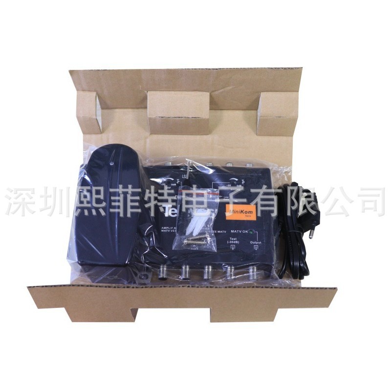 4 신호 CATV 안테나 증폭기 FM-BIII/DAB-UHF-UHF 증폭기 지상파 안테나