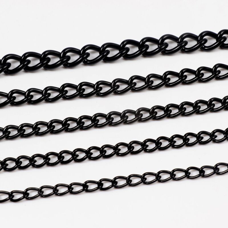 Black tag chain iron chain department door tag advertising hanging chain poster metal hanging chain button chain thin chain jewelry