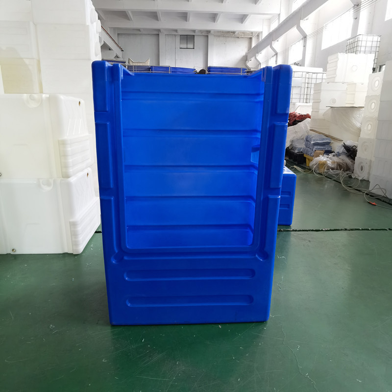 新款1000L布草笼酒店洗涤漂染防尘运输异形滚塑洗地机壳