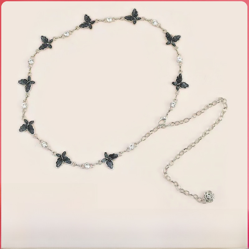 Vlinder taille ketting blouse decoratieve jurk hoogwaardige accessoires all-match strakke taille metalen taille broek ketting trendy ketting_voghion.com