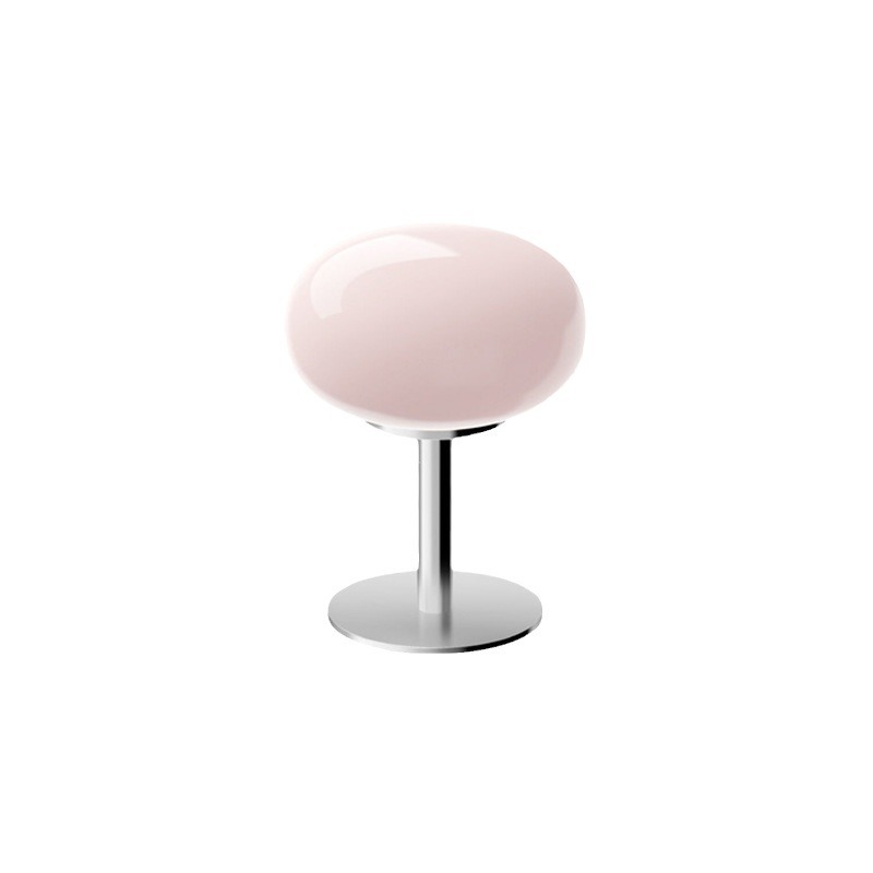 Lollipop Table Lamp Middle Cream Glass Living Room Bedroom Model Room Simple ins Girl Heart Decorative Table Lamp
