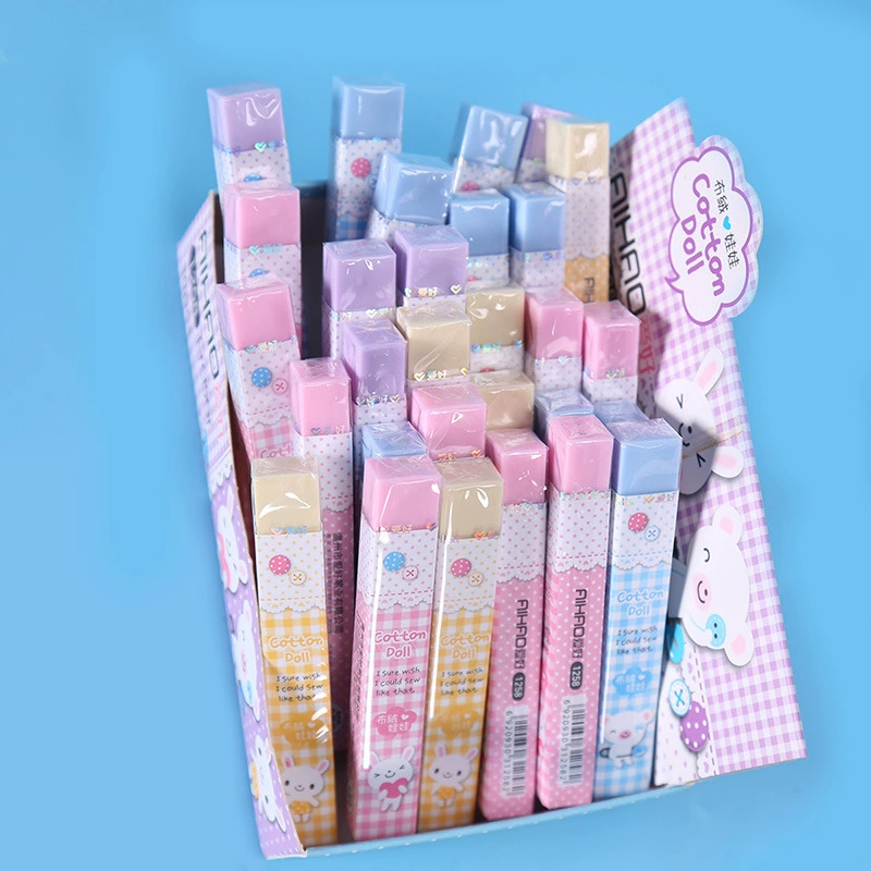 Длинный мультяшный ластик для детского класса небольшие призы Учащиеся начальной школы Школьный сезон учебные принадлежности креативные канцелярские товары оптом