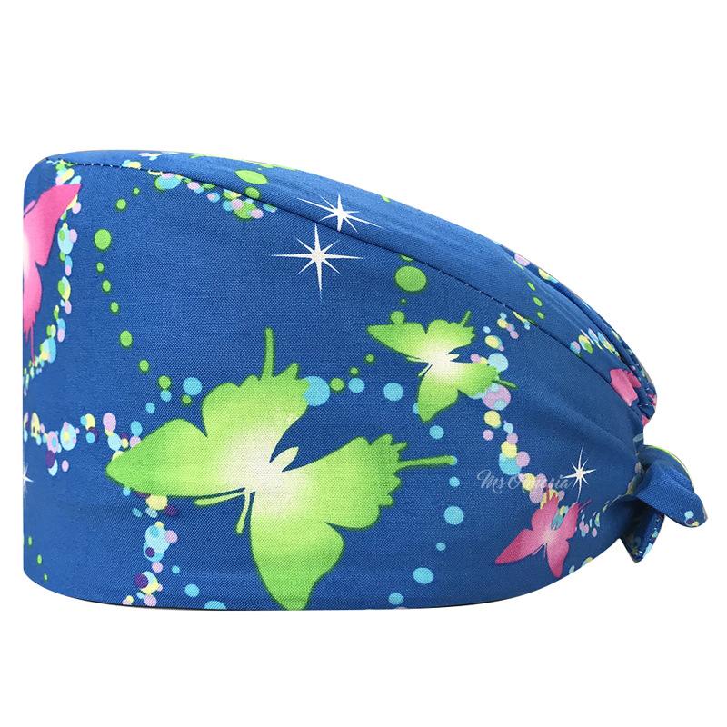 De gama alta de dibujos animados de Mickey patrón de dibujos animados casquillo de la enfermera médico casquillo quirúrgico mascota empleado tapa de trabajo AliExpress