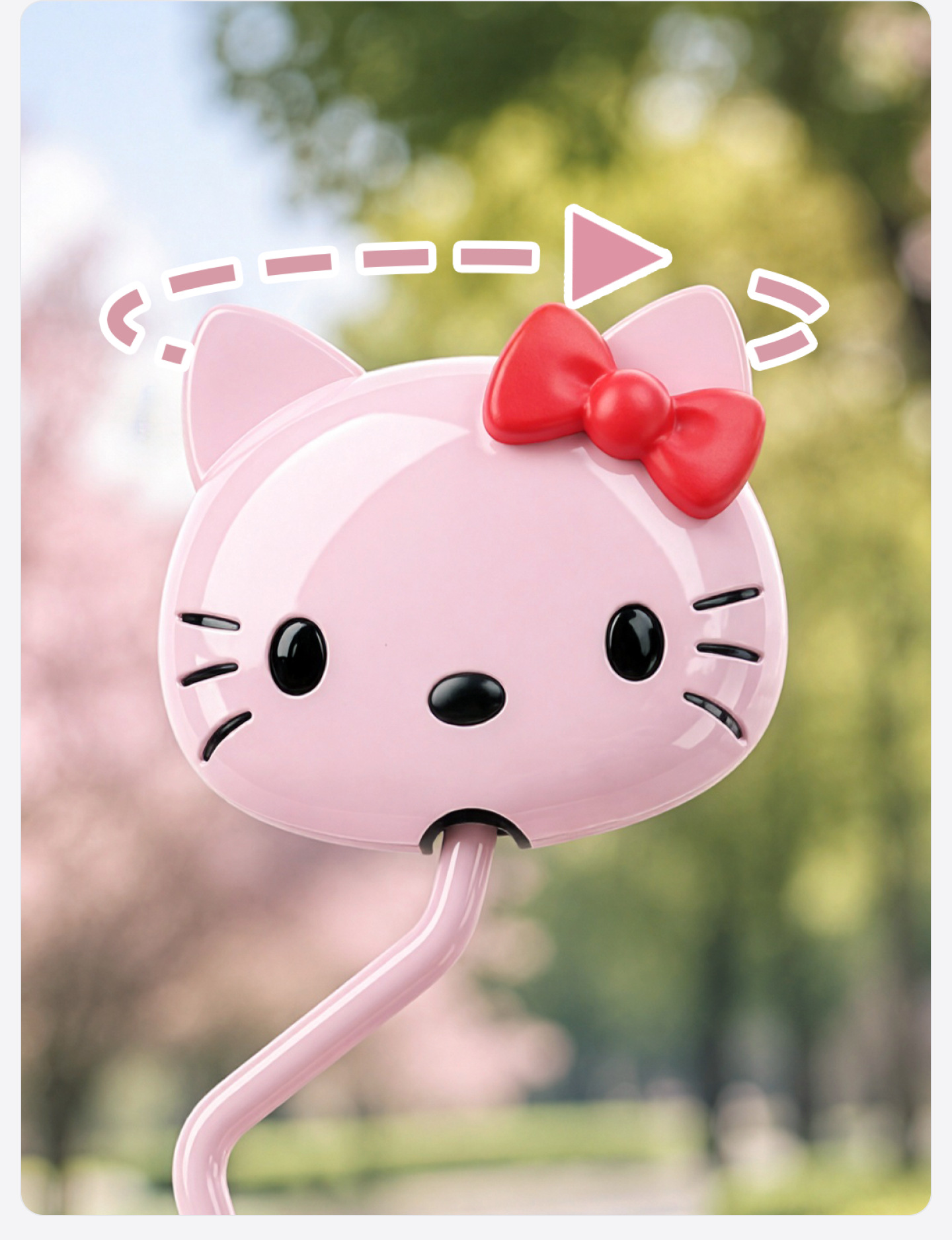 Electric Vehicle Rearview Mirror 3C Cute Bear Reversing Mirror Cartoon Bicycle Reflector 8mm Kt Cat Mirror