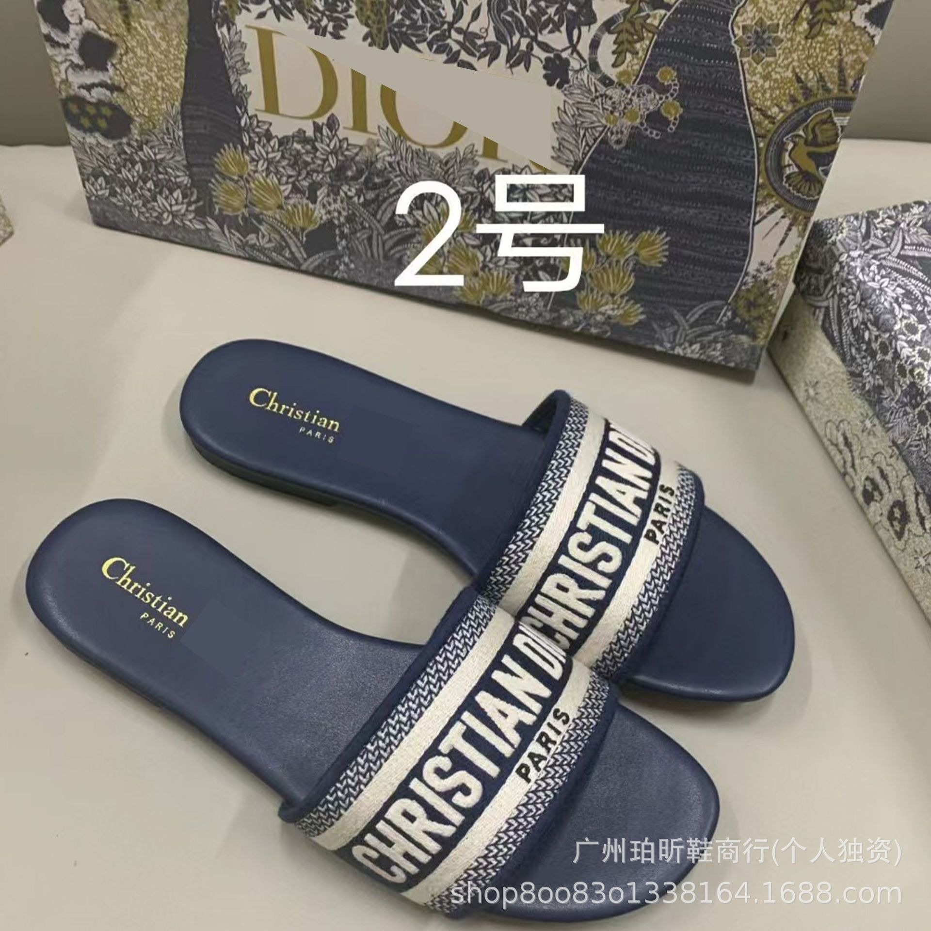 Zapatillas clásicas de alta versión D casa bordadas en una línea Zapatillas de piel de oveja para mujer