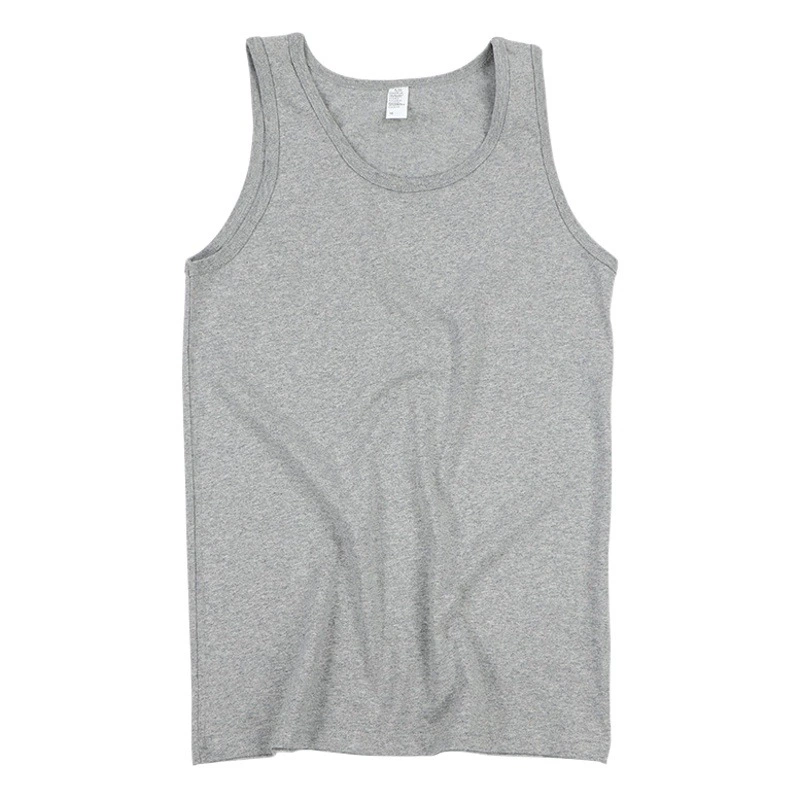 230 г тяжелый простой жилет из чистого хлопка футболка без рукавов Конопляный серый однотонный жилет свободные мужские и женские базовые тренировочные t