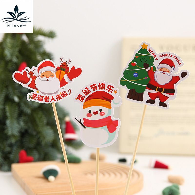 Navidad tarjetas de dibujos animados pastel horneado accesorios tarjetas de tarjetas de regalo tarjetas de regalo tarjetas de regalo